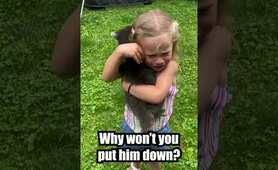 Little Girl Finds Raccoon And Falls In Love! ❤️