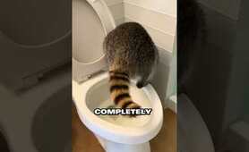 A kind hearted girl rescues an adorable raccoon #animals #raccoon