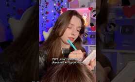 Your classmate is obsessed with your hair 