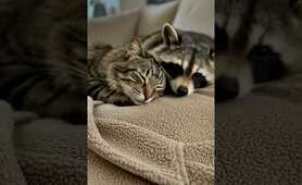 This Raccoon and Cat Are BEST FRIENDS and Its Amazing!