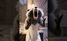 Raccoons are such naughty children. #ai #Little Raccoon #Raccoon Lovers