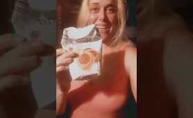 coonies love cookies! MamaBear feeds a wild super cute raccoon...PART 1